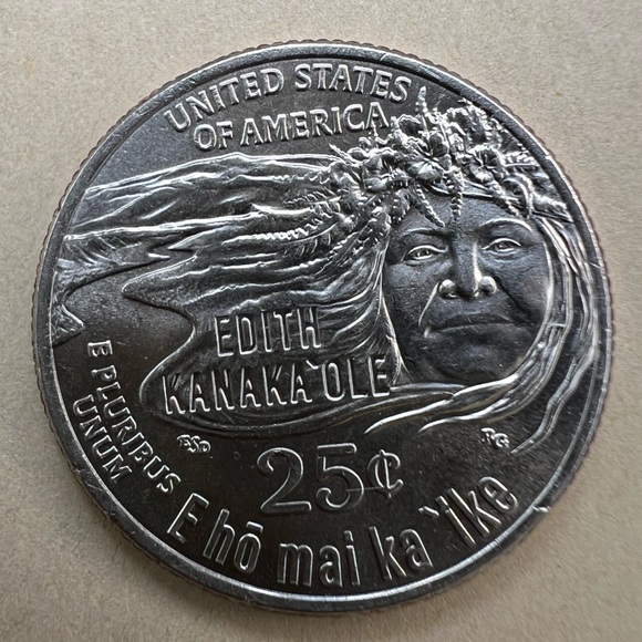 Rare Limited Edition 2023 P Edith Kanaka’ole Quarter - Picture 8 of 9